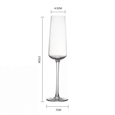 China Stock Lead Free Wholesale Quality Soda Lime Glass Moet Chandon Luxury Champagne Glasses for sale