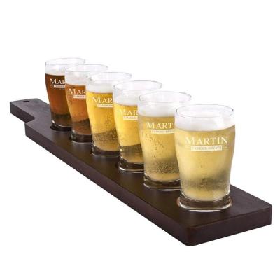 China Jaton Soda Lime Glass Flight Unleaded Stock High Quality Beer Tasting Glasses for sale