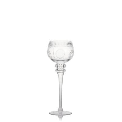 China All Home Clear Glass Pillar Tall Votive Candle Holders for sale