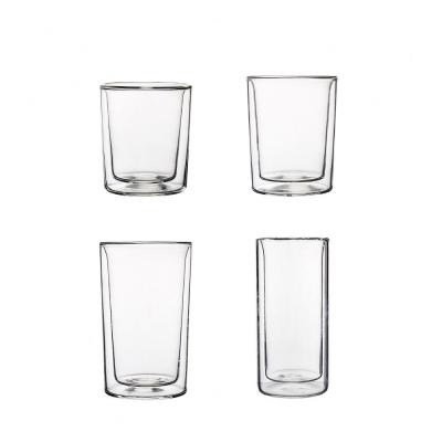 China Lead Free Soda Lime Glass Quality Insulated Borosilicate Wall Glass Tumbler Double for sale