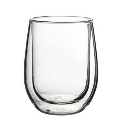 China High Quality Lead Free Soda Lime Glass Borosilicate Glass Double Wall Cup Stock for sale