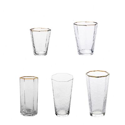 China Luxury High Quality Water Lead Free Crystal Drinking Glasses Soda Lime Glass Design for sale