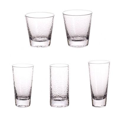 China Modern Luxury 7Pcs Lead Free 4Pcs Soda Lime Glass Set Colored Drinking Glasses for sale