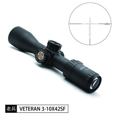 China Aluminium Alloy OBSERVER Veteran 3-10X42 SFP  Glass Reticle Second Focal Plane Illuminated Outdoor Hunting  Optical Scope Sight for sale