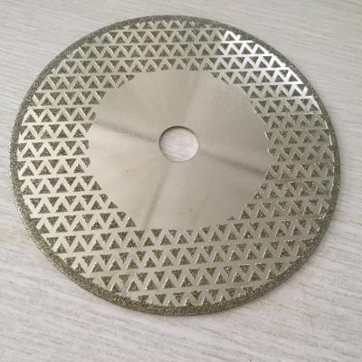 China 180MM Side Diamond Cutting Marble Coated Disc for sale