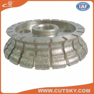 China Masonry Diamond Profile 300mm Welded Milling Wheels for sale