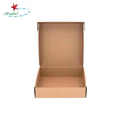 China Recycled Materials E Groove Box Kraft Corrugated Foldable Brown Corrugated Box for sale