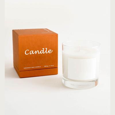 China Custom Recycled Materials Logo Gift Cardboard Recycled Rigid Single Candle Box Votive Candle Boxes for sale