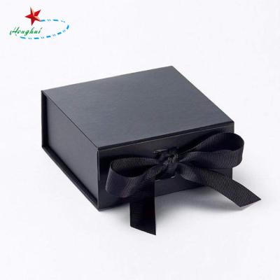 China Recycled Paper Boxes Magnetic Container Box Logo Fold Door Materials Magnetic Hair Closure Box for sale