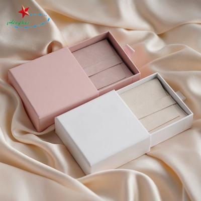 China Recycled Materials Slide Open Drawer Paper Kraft Paper Box Drawer Paper Box For Small Business for sale