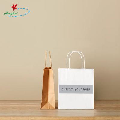 China Logo Paper Bag Kraft Paper Bags Recyclable Pink Paper Bags for sale