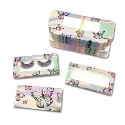 China Recycled Materials Eyelash Suitcase Lick Packaging Box Black Unique Eyelash Packaging Box for sale