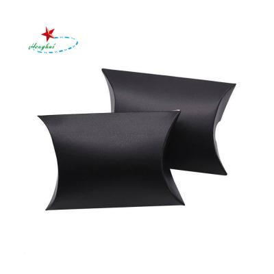 China Recycled Materials Clear Jewelry Pillow Box Black Pillow Boxes for sale