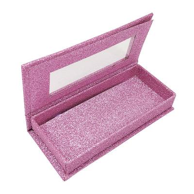 China Recyclable Luxury Empty Fake Press On Nails Box Pack Magnetic Press On Nail Packaging Box With Clear Lid for sale