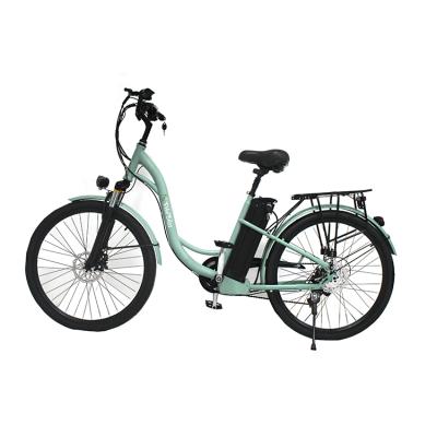 China 2021 hot sale cheap aluminum alloy 36V 10Ah electric bike, 250W lithium battery motor city electric bike zu verkaufen