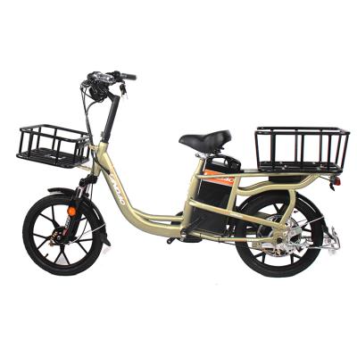 China High Quality Aluminum Alloy Electric Bicycle Frame 250w 36V 12ah Aluminum Alloy 7 Speed ​​Electric Bike Cargo zu verkaufen