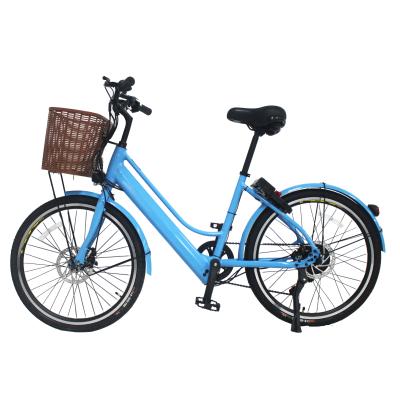 China Tour Road Bikes 36V 350W Customized Pedal Auxiliary Electric Bicycle City Bike Share Sharing E Bike Rental for sale