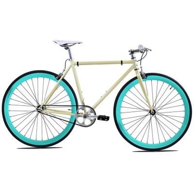 Κίνα Cool Black 700C Street Fixed Gear Bike Steel Frame, Single Speed ​​Fixed Gear Bike Single Speed ​​Bicycle, Road Fixed Gear Bike προς πώληση