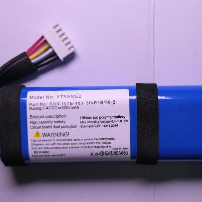 China Audio hot sales 7.4V 5200mAh battery for J BL Xtreme2 for sale