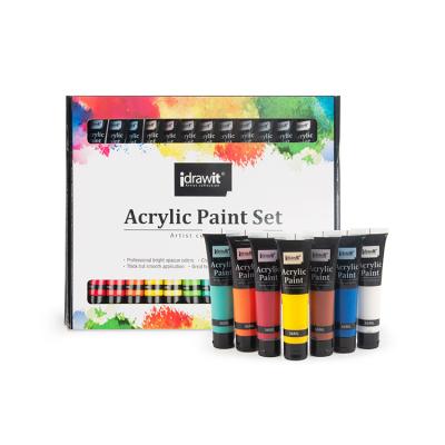 China Wholesale 6/12/24 Colors 36ml Non-toxic Acrylic Painting/Drawing Acrylic Paints Set Tube Artist Colors For Painting for sale