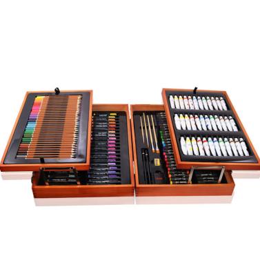 China Wholesale High Quality 174 PCs Painting/Drawing Art Set in Wooden Box Kids Art Kits for Kids Painting for sale