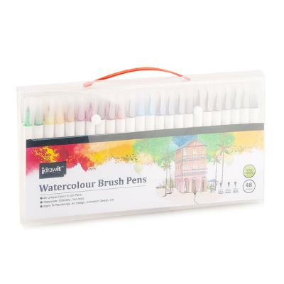 China Custom 48 Colors Watercolor Painting / Drawing Brush Art Marker Pens For Painting for sale