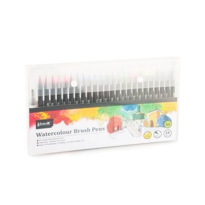 China Brush Painting / Drawing Pens Set Watercolor Custom 24 Pcs Brush Pens Watercolor Sets for sale