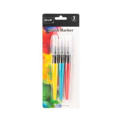 China Painting/Drawing Markers Brush Pens Hot-selling 3 Pcs Brush Marker Pen for sale