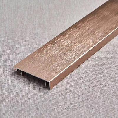 China Contemporary Wholesale Metal Wire Drawing Process Stainless Steel Aluminum Alloy Edging Line Flooring Accessories for sale