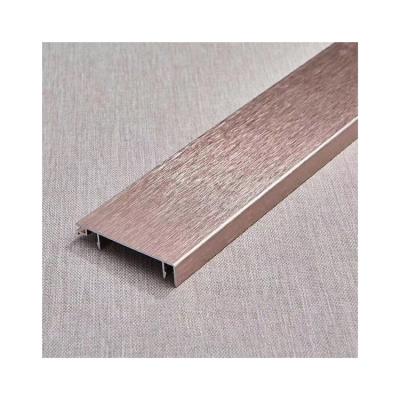 China Contemporary hot sale white floor accessories waterproof metal panel aluminum alloy stainless steel skirting line for sale