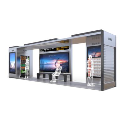 China Intelligent Customized Popular Bus Stop Shelters Design Modern Bus Stop for sale