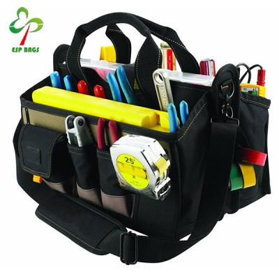 China Electrician's Tool Kit Bag China Supplier Multi-pockets Tool Bag Electrician With Adjustable Shoulder Strap for sale