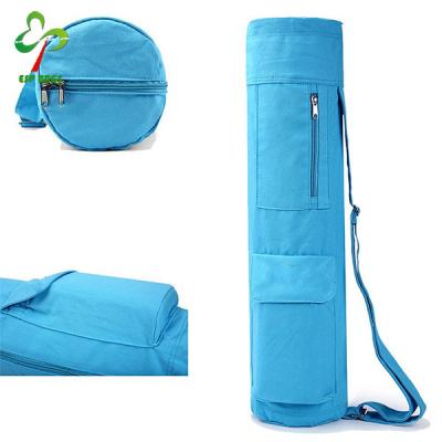 China Multifunctional canvas yoga mat bag with expandable pocket multifunctional canvas yoga mat bag with expandable pocket, full zipper design yoga mat with bags for sale