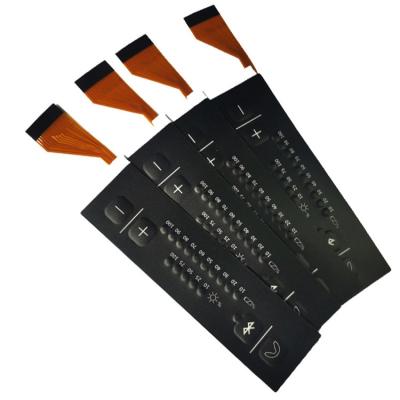 China China Factory Waterproof Professional Flat 2 Button Circuit Tail Electronic Keypad Membrane Switch for sale