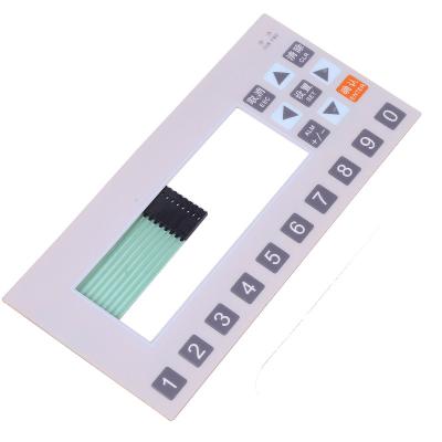 China Telecommunication Equipment Custom Die Cut Keypad Overlay 3m Adhesive Membrane Switch Graphic for sale