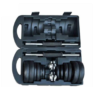 China Wholesale Black Painted Dumbbell Weightlifting Fitness Home Gym Cast Iron Dumbbell Set for sale