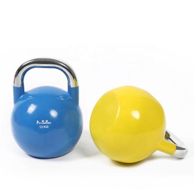 China Eco-friendly Quality Nice Cast Iron Colorful Power Coated Adjustable Kettlebell Fitness Kettlebell for sale