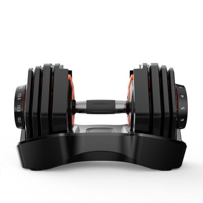 China Eco-friendly Adjustable Dumbbell Barbell Set 15kg Dumbbell Set Adjustable Gym Equipment Dumbbell Set for sale