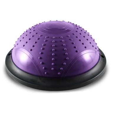 China Eco-friendly Indoor Pilates Fitness Equipment PVC Gym Exercise Hemisphere Ball Trainer Balance Yoga Half 46CM Ball for sale