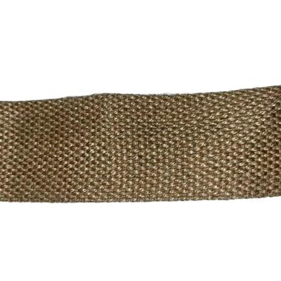 China 60mm Viable 100% No Stripe Natural Jute Burlap Webbing Storage Tape Wholesale Sofa Mending Decor Hessian for sale