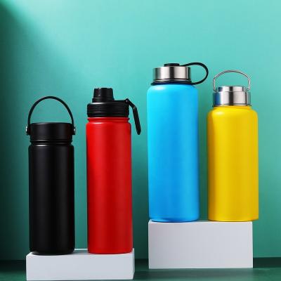 China 18oz 22oz 32oz 40oz Durable 18/8 Stainless Steel PORTABLE Sports Water Bottle With Straw for sale