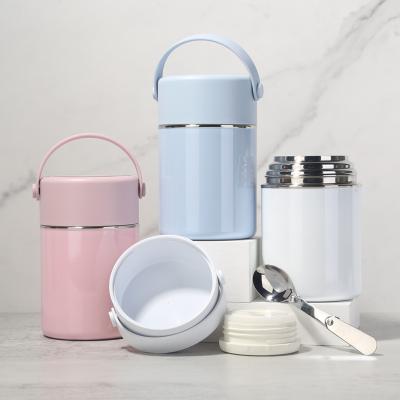 China PORTABLE Portable Double Wall Vacuum Stainless Steel Heat Preservation Sealed Water Proof Food Jar Containers for sale