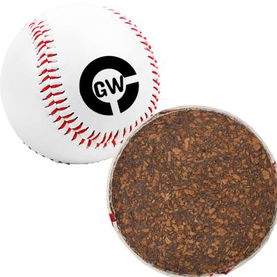 China Modern Wholesale OEM PVC PU Leather Baseball With Cork Core For Training High Quality Professional Handmade Synthetic Leather Baseball for sale