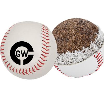 China Modern Customized Logo Baseballs Cork Baseball Wholesale OEM PVC Hard League Plain Customized White Baseballs for sale