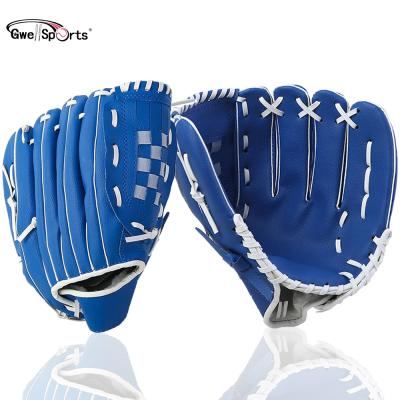 China Custom Sports Left Handed Baseball Glove For Kids Youth Adult Up Leather Blue Baseball Gloves for sale