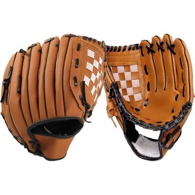 China Sports Brown Sports Durable Batting Soft PU Leather Youth Youth Fielding Glove Baseball Glove Adult Baseball for sale