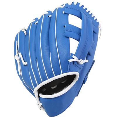 China Cheap Blue Sports Leather Catcher Youth Soft Solid Adult Right Left Hand Batting Batting Baseball Glove for sale