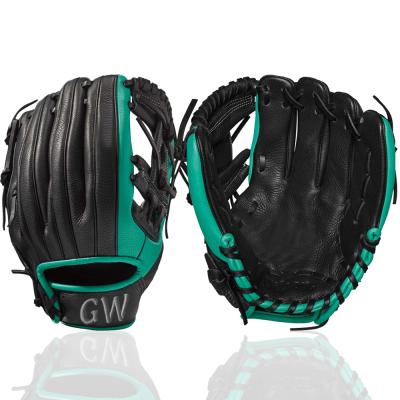 China Sports Wholesale Genuine Leather Baseball Glove I-Web Professional Custom Size Whip Leather Baseball Gloves for sale