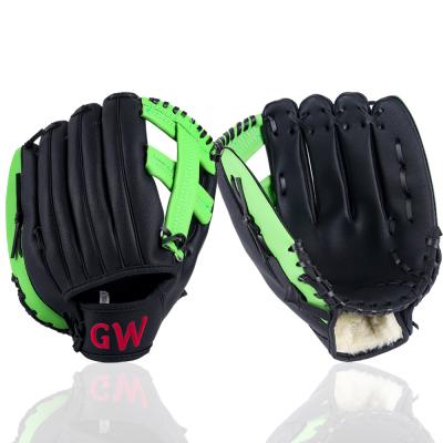 China Sports wholesale baseball glove sports batting gloves with soft PU leather thickening pitcher soft solid baseball gloves for sale