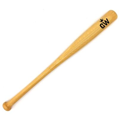 China Professional Outdoor Game Practicing Rubber Wood Natural Hardwood Maple Birch Baseball Bat Sports Wooden Baseball Bats for sale